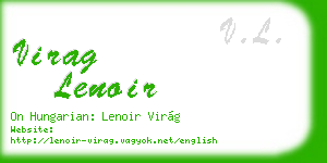 virag lenoir business card
